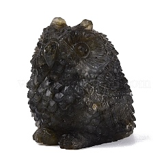 Eulenfigur aus natürlichem Labradorit&nbsp;G-Q615-03A