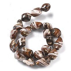 Fili di perline di conchiglia trochus naturali tinti&nbsp;BSHE-Z006-02E