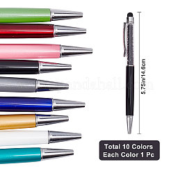 10 penna touch screen in silicone e plastica bicolore&nbsp;AJEW-GF0006-80