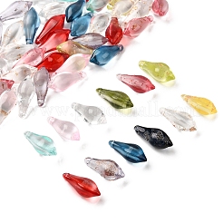 50 Stück handgefertigte Bunte Malerei-Perlen aus Goldsand&nbsp;LAMP-FS0001-22