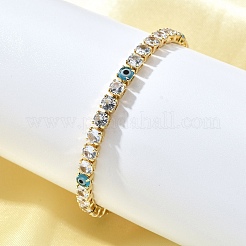 Bracelets à maillons et breloques en laiton émaillé&nbsp;BJEW-Z094-02G-01A