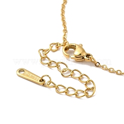 Collana pendente con zirconi rosa&nbsp;NJEW-H161-01H