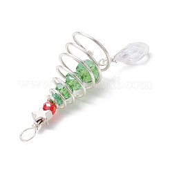 Weihnachtsmotiv große Anhänger aus Kupferdrahtglas&nbsp;PALLOY-JF02857-03
