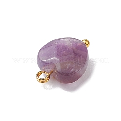 15 Stück 15 Stile Edelstein facettierte Herzanhänger mit Messing Sonne Stern Mond Scheiben&nbsp;PALLOY-JF03282