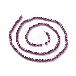 Natürlicher Granat Perlen Stränge&nbsp;LS-G-F619-17A-3mm