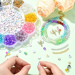 Schmucksets zum Selbermachen von Stretch-Armbändern&nbsp;DIY-YW0011-90