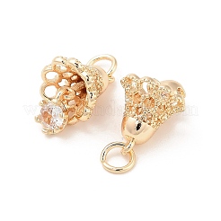 Pendentifs avec zircon cubiques à micro-pavés en laiton&nbsp;LS-KK-B133-06G-01