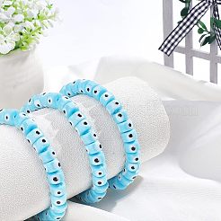 Nbead handgemachte böse auge Bunte Malerei Perlenstränge&nbsp;LAMP-NB0001-49A