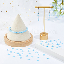 300 pièce de 2 styles de perles de rocaille en verre de couleurs opaques à 2 trous&nbsp;SEED-HS0001-06C