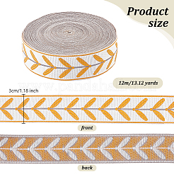 Ruban feuille jacquard polyester 12 m&nbsp;OCOR-OC0001-46B