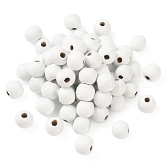 Perles en bois naturel teint&nbsp;WOOD-TA0001-19-A