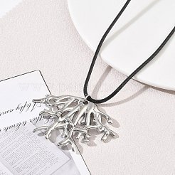 Collana da donna con ciondolo a forma di corallo in acciaio inossidabile 304&nbsp;SA-CBAFEB5-04P