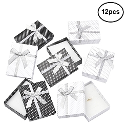 12 Stück 2 Farben Karton Papier Schmuck Set Boxen&nbsp;CBOX-FS0001-03