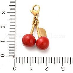 Pendentifs décoratifs en acier inoxydable 304 émaillé&nbsp;STAS-K304-01G