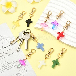 9 pezzo di decorazioni pendenti in vetro&nbsp;HJEW-YW00331