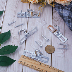 Deckenhaken mit Ösenplatte aus Eisen&nbsp;AJEW-WH0038-62P-01