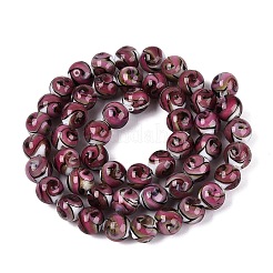 Perles artisanales en verre filé doré&nbsp;LAMP-N037-08E