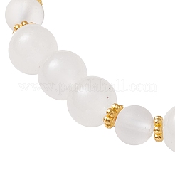 2 bracciale elastico con perline rotonde in vetro in 2 stili&nbsp;BJEW-JB11868