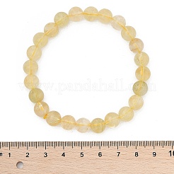 Bracciali perline stirata citrino naturale&nbsp;BJEW-I253-8mm-21
