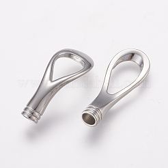 Fermoirs magnétiques en acier inoxydable 304 résistant au ternissement avec emembouts collées&nbsp;X-STAS-L189-14P