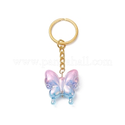 Schmetterling-Schlüsselanhänger mit UV-Beschichtung&nbsp;KEYC-JKC00485
