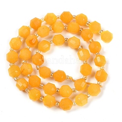 Natürlichen Topas Jade Perlen Stränge&nbsp;G-O201B-114F