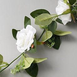 Vides de flores artificiales de tela y plástico&nbsp;AJEW-WH0752-047