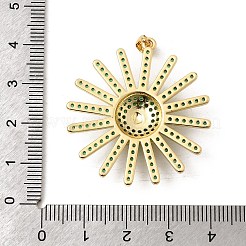 Ottone micro spianare pendenti zirconi&nbsp;KK-H267-050G
