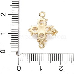 Verbindungsanhänger mit durchsichtigem Zirkonia-Pavé aus Messing&nbsp;CU-G605-01G