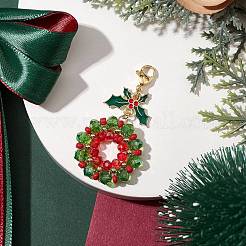 Weihnachtskranz aus Glasanhängern&nbsp;HJEW-TA00264