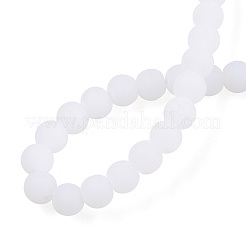 Chapelets de perles en verre imitation jade&nbsp;GLAA-T032-J4mm-MD01