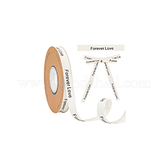 Ruban imprimé en coton avec mot d'amour éternel&nbsp;OCOR-WH0086-87A