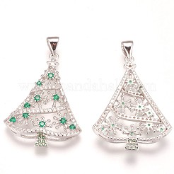 Ottone micro spianare pendenti zirconi&nbsp;ZIRC-F086-03P