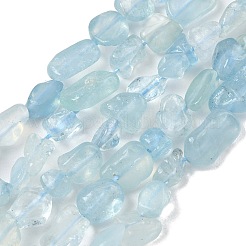 Chapelets de perles en aigue-marine naturelle&nbsp;G-P433-06A