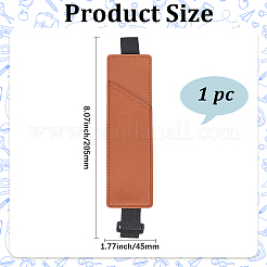 2 porte-stylo élastique rectangulaire pour ordinateur portable&nbsp;AJEW-GF0013-13B