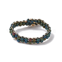 Fingerringe aus Glasperlen&nbsp;RJEW-JR00875-02