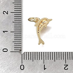 Messing micro pave klar zirkonia charme&nbsp;KK-D110-08A-G