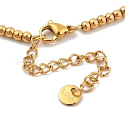 Collane di perline boho in acciaio inossidabile 304 color oro&nbsp;NJEW-A032-01G-01