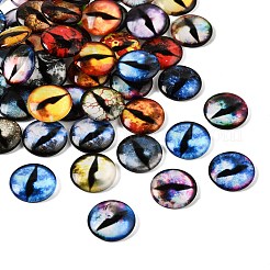 Cabochons en verre transparent imprimé&nbsp;GL-CBAA22A-07