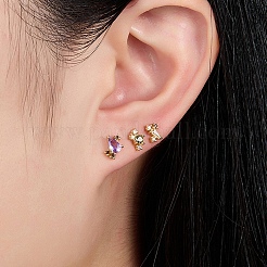 Eleganti orecchini s925 in argento con diamanti&nbsp;KH6473-7