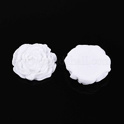 Cabochons fleur en résine opaque&nbsp;CRES-T025-28C-02