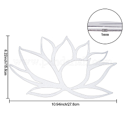 Eisen-Metall-Lotus-Wandkunstdekor&nbsp;DJEW-WH0015-28