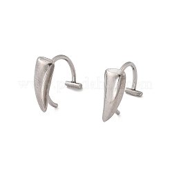 Orecchini a polsino in acciaio inossidabile 304&nbsp;EJEW-B116-05P