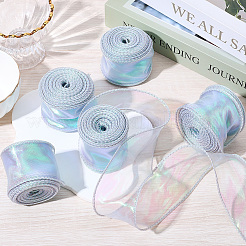 5 rollo de cinta de organza plana de color arcoíris&nbsp;OCOR-CY0001-77