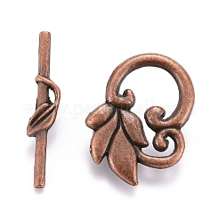 Tibetischen Stil Legierung Knebel  Verschlüsse&nbsp;TIBE-L003-034R-NR