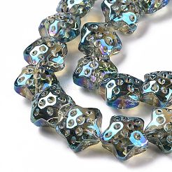 Trasparenti perle di vetro placca fili&nbsp;GLAA-C025-01L