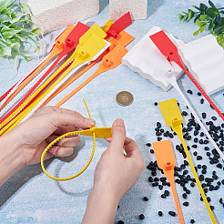 40 paire d'attaches de câble en plastique bicolores pour vêtements&nbsp;DIY-TA0015-45