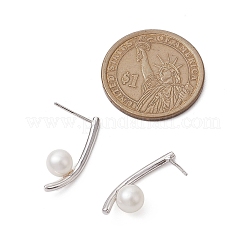 Natürliche Perle Ohrstecker&nbsp;EJEW-P286-52P