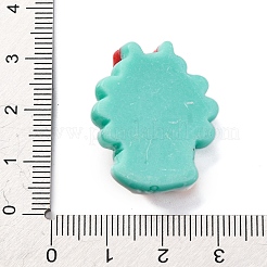 Cabochons en résine opaque sur le thème du canard de Noël&nbsp;RESI-Q010-03B