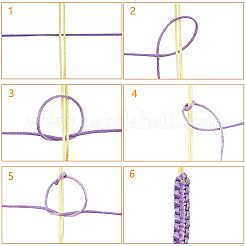 Nylon-Satin-Rattenschwanzkordel&nbsp;NWIR-PH0001-21